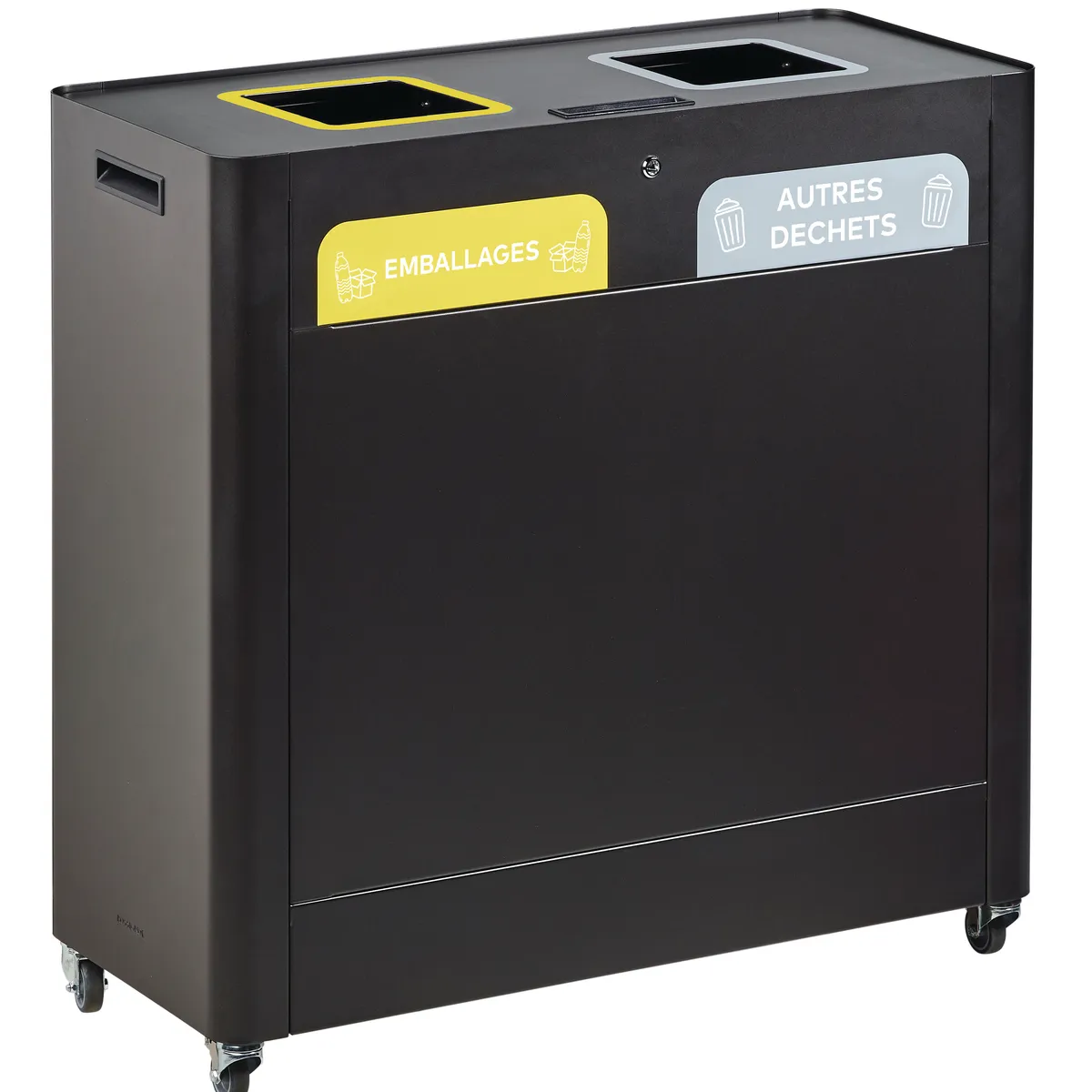 Meuble de tri sélectif TRIMOUV - mobile - 2 flux