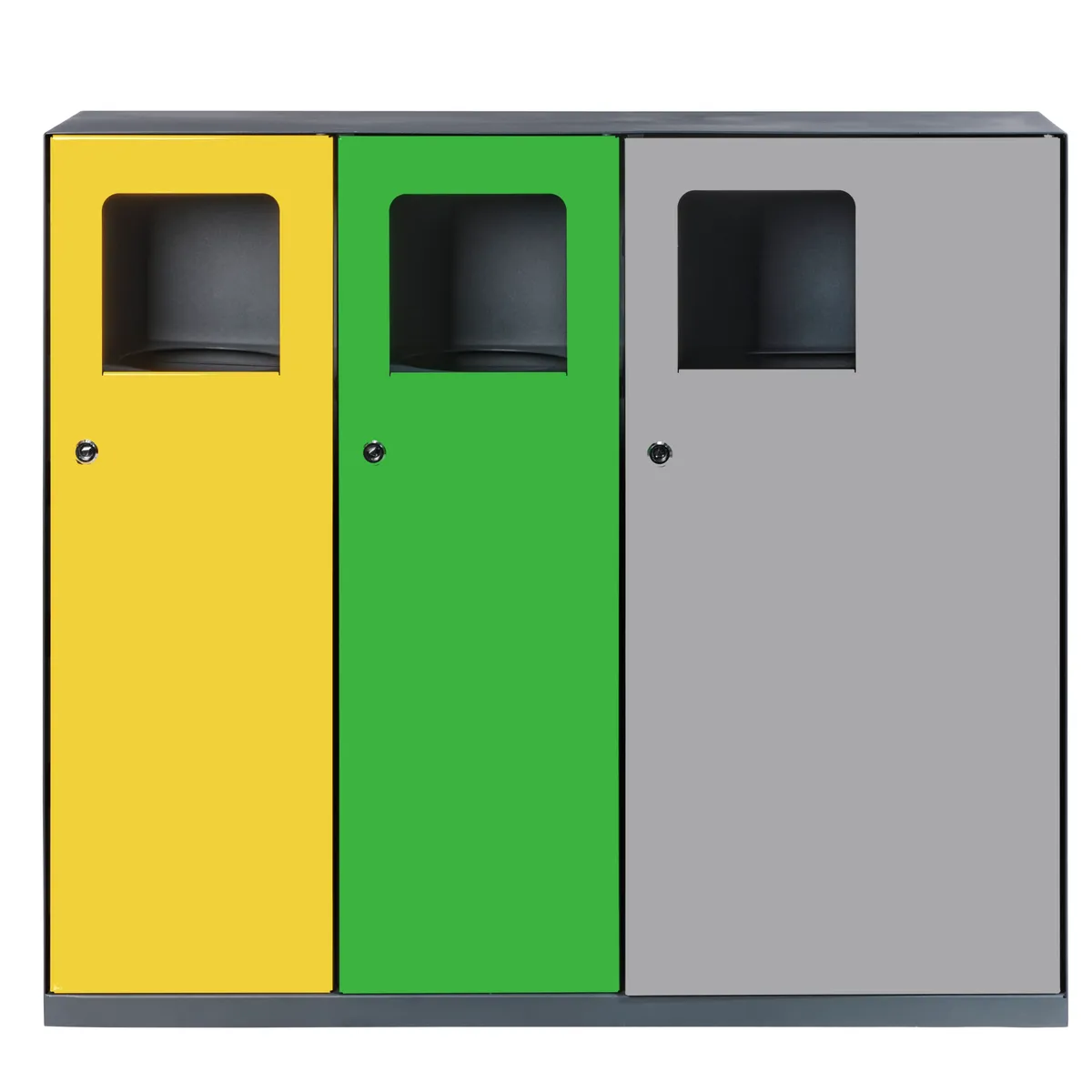 Corbeille Tri-flux TRIVY - 2x50L/1x100L