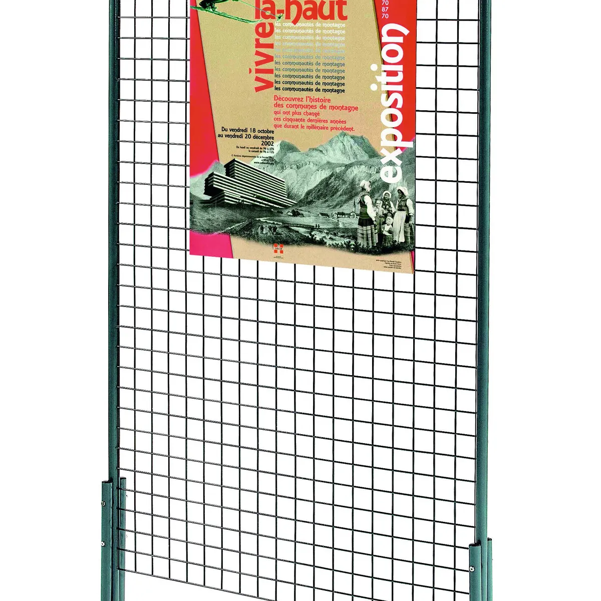 Kit roulettes pour grille d'exposition