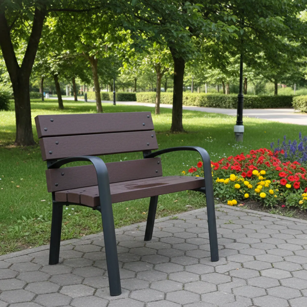 Fauteuil plastique recyclé PLAZZA 70 cm