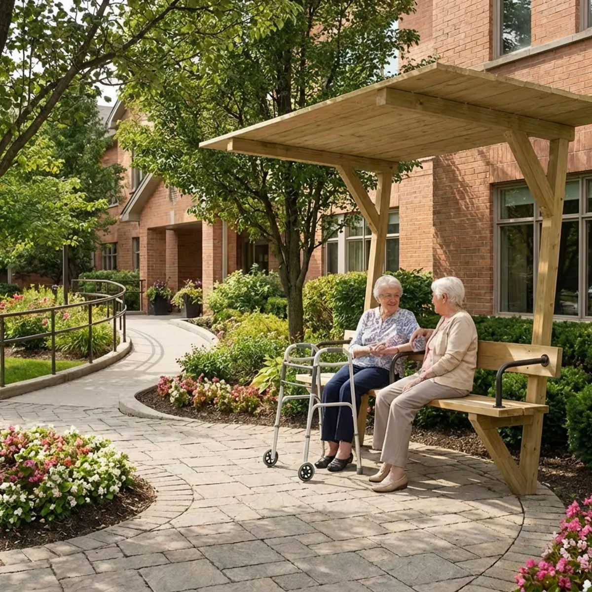 Banc ombrelle Londres spécial Sénior