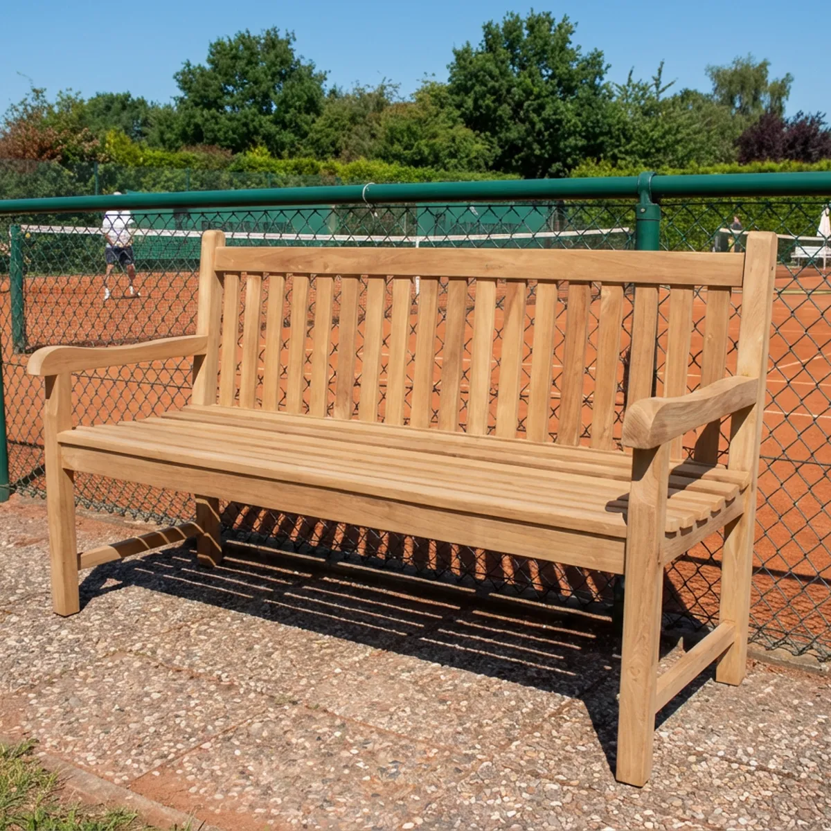 Banc tennis en bois