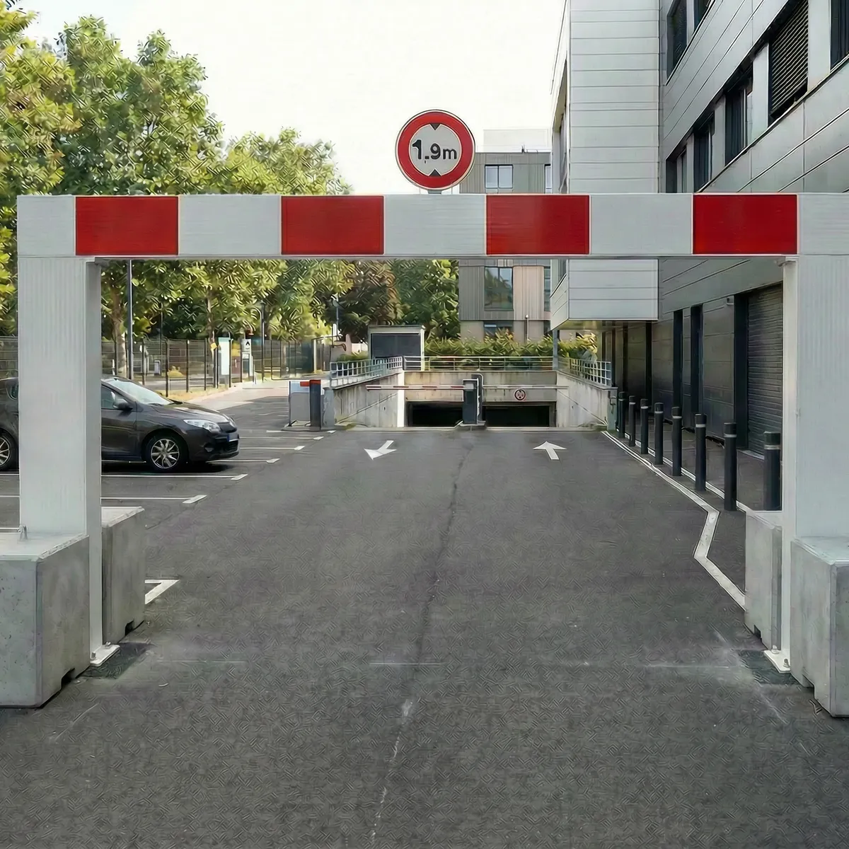 Portique fixe acier anti-bélier