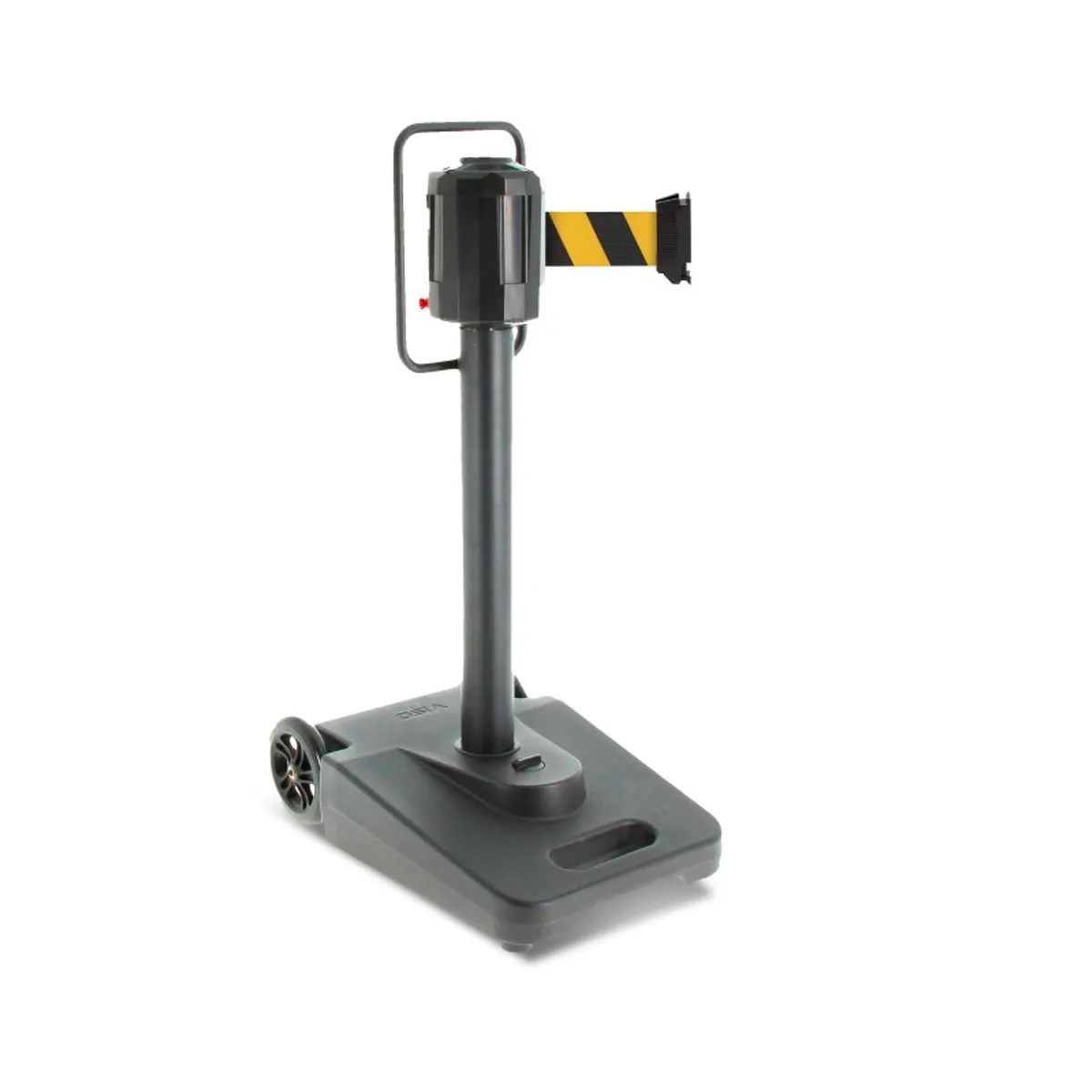 Chariot de délimitation 1 sangle 15 m / 10 cm - Noir / jaune