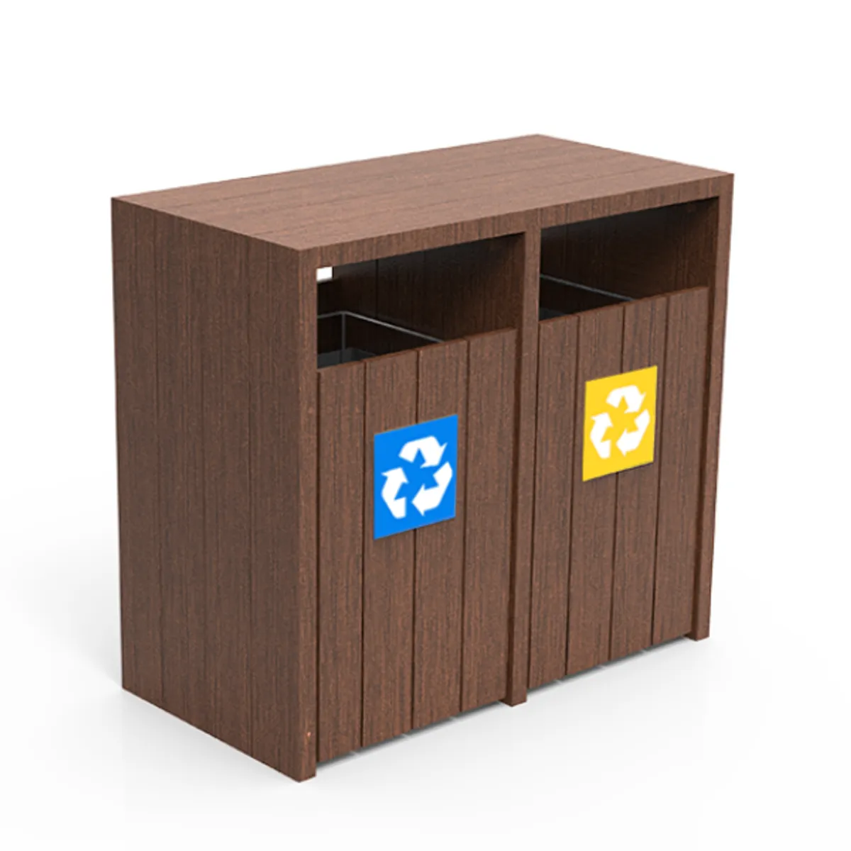 Corbeille de tri sélectif en plastique recyclé Picco