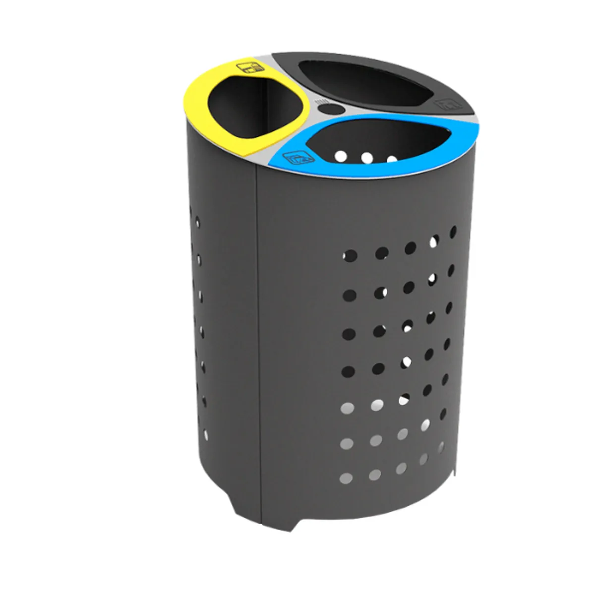 Corbeille Doria 3x75 Litres