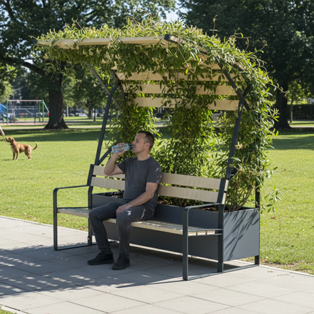 Ombrière végétalisée Forezien