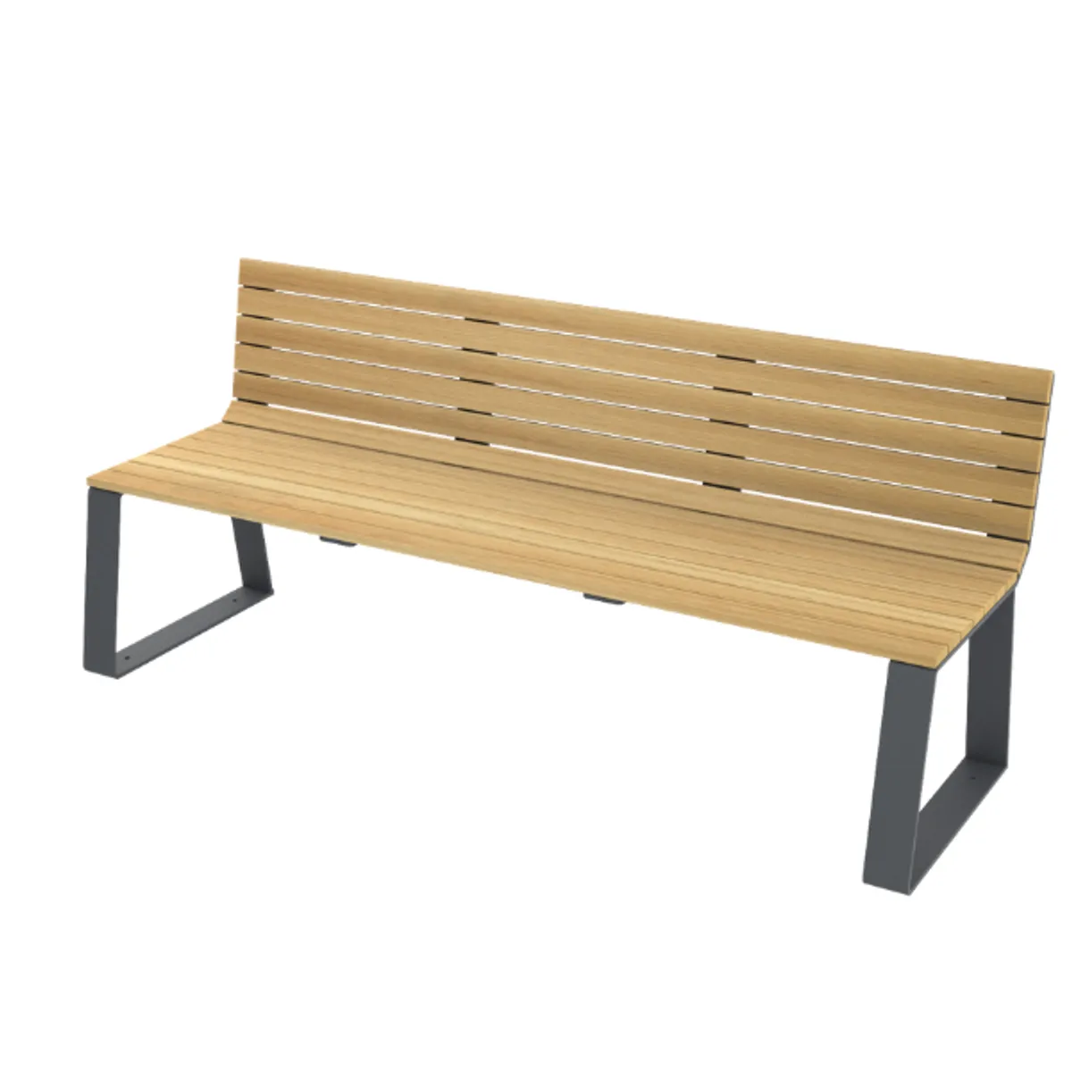Banc HAVANE acier/bois