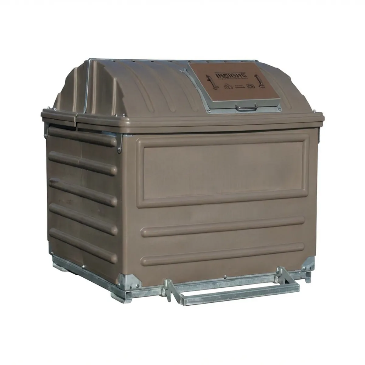 Conteneur mobile bio-déchets 2 m3