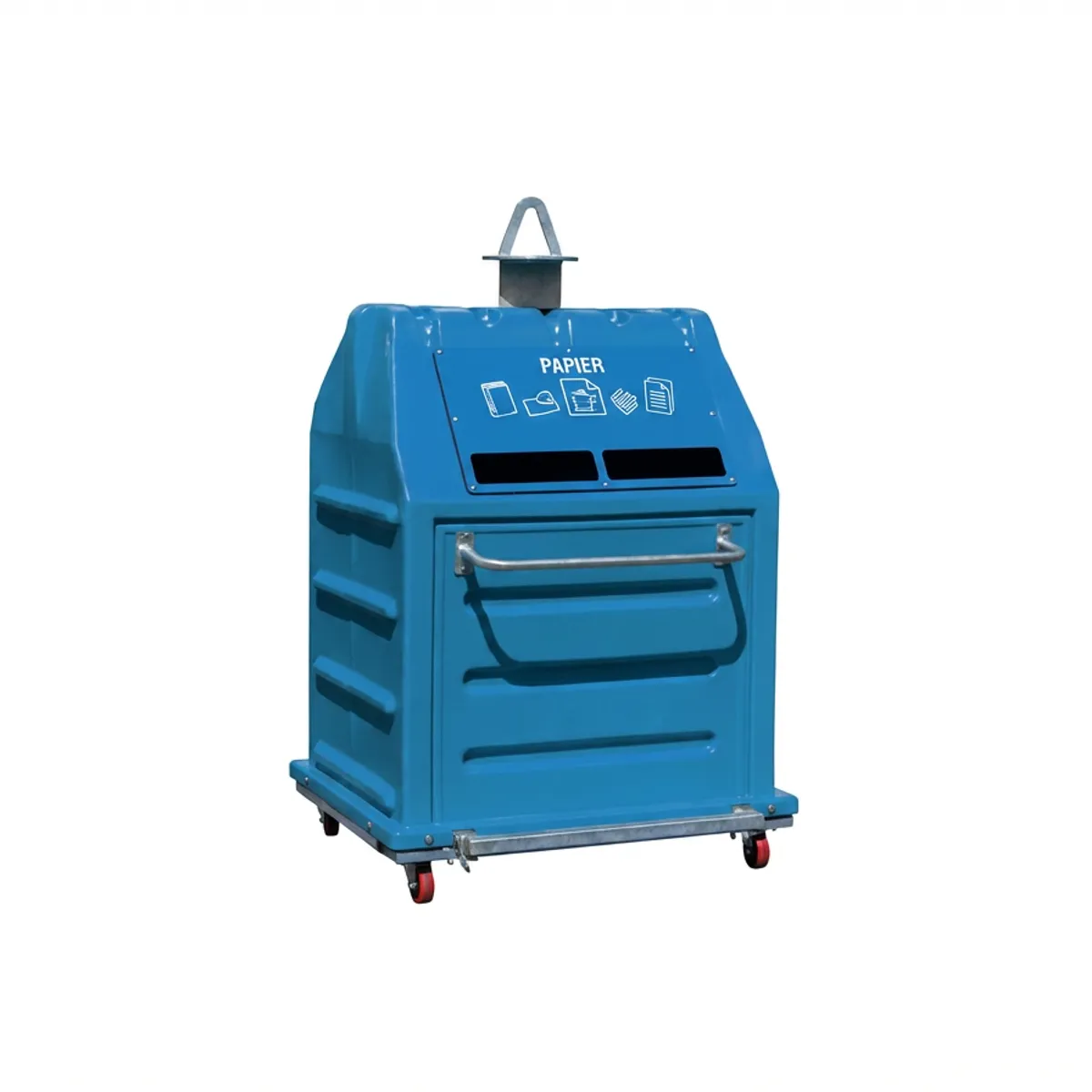 Conteneur mobile TRIBOX pour les Papiers, jmag ou fibreux - bleu RAL5015