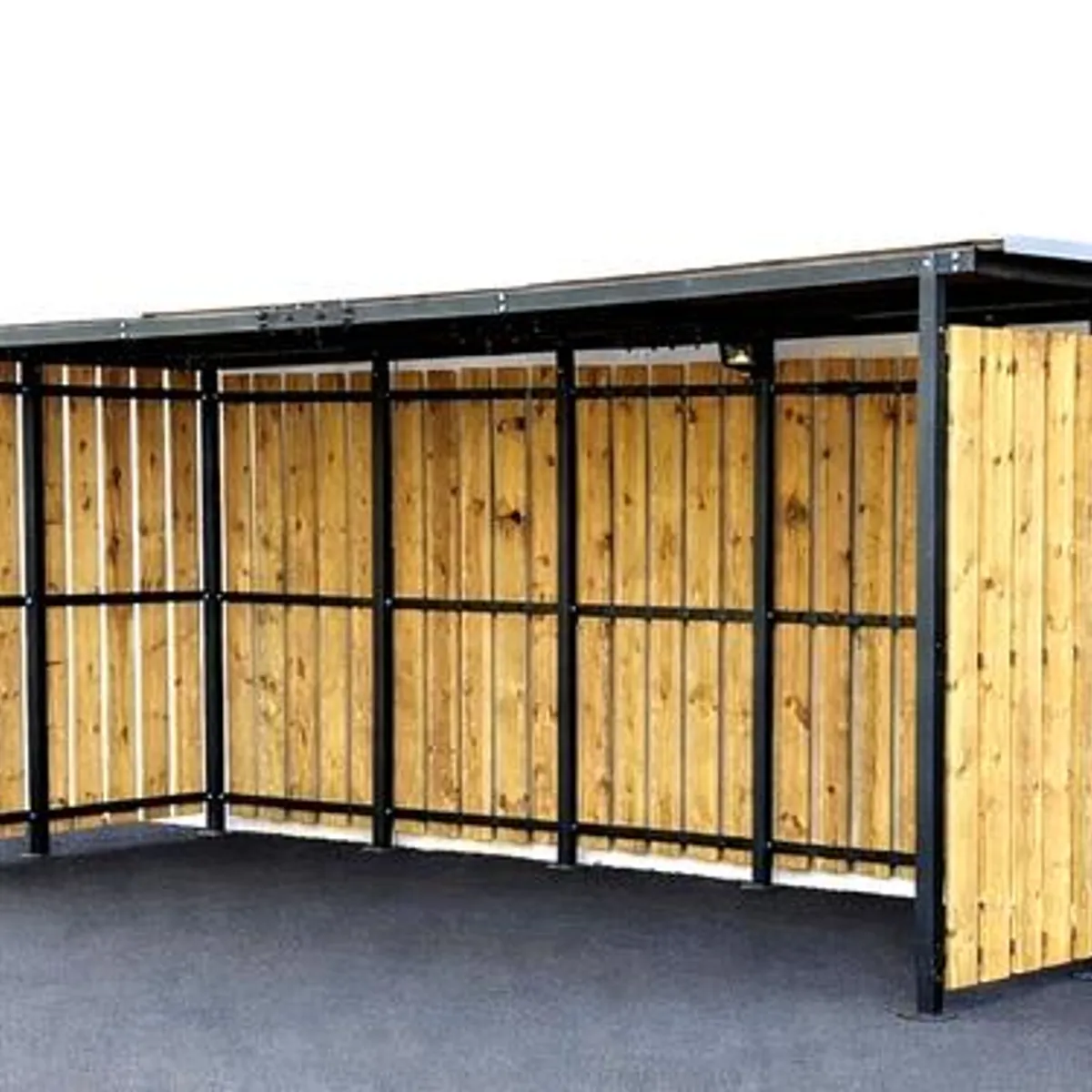 Abri ouvert TOLE - BOIS - 2x5m