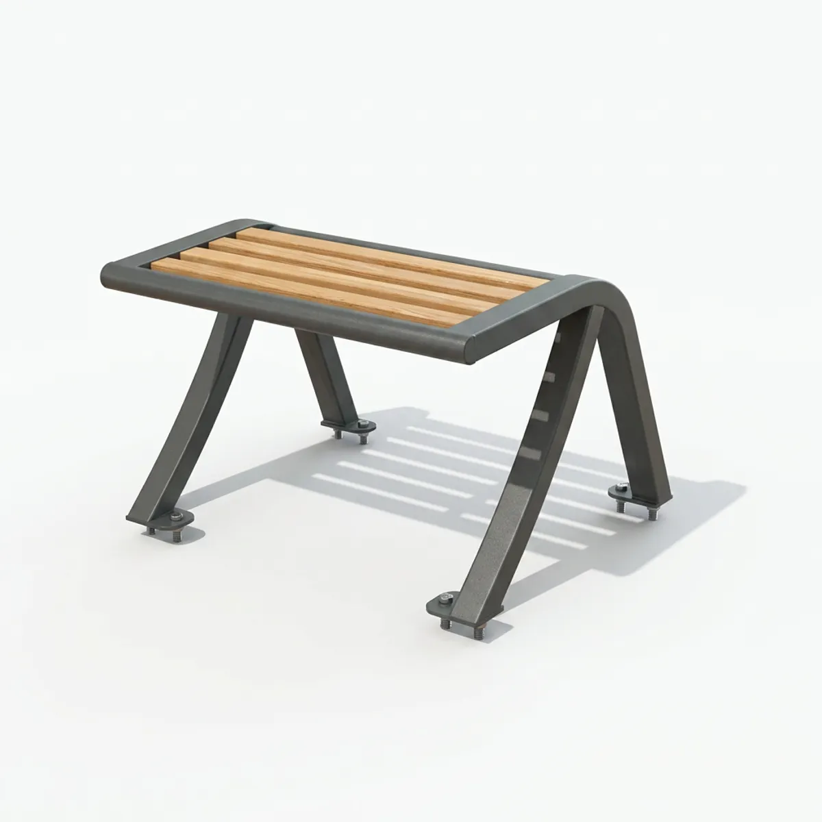 Tabouret HORIZON + lames compact Teck