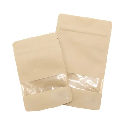 Sachets zip à fenêtre