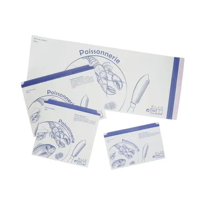 Pochettes adhésives "Poissonnerie"
