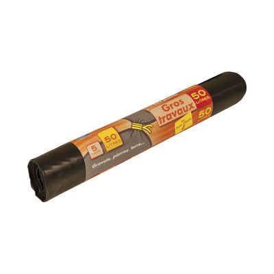Sacs poubelle "gros travaux"