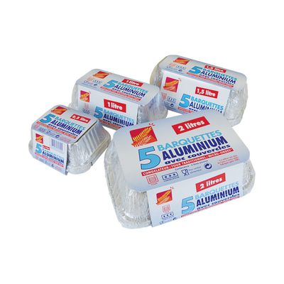 Barquettes avec couvercles