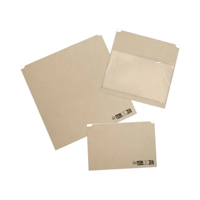 Pochettes adhésives kraft à fenêtre