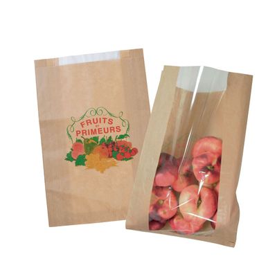 Sacs papier à fenêre "Fruits et primeurs"
