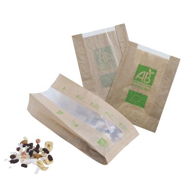 Sacs papier à fenêtre "Agriculture Biologique"