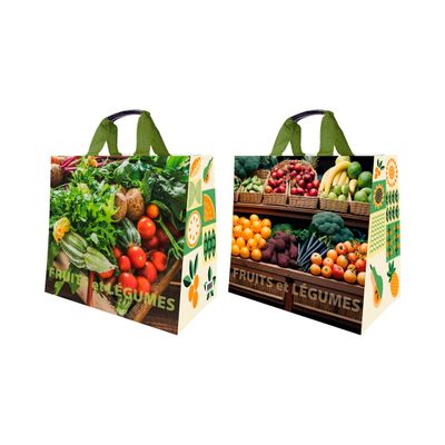 Sacs cabas PP Tissé "Fruits & légumes"