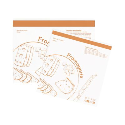 Pochettes adhésives métiers "Fromagerie"