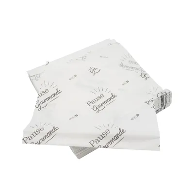 Feuilles papier paraffiné en liasse "Pause Gourmande"