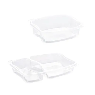Barquettes à couvercles séparés