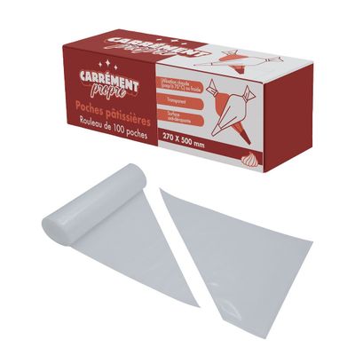 Poches pâtissières Carrément propre® en rouleau