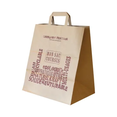 Sacs cabas avec poignées plates "Carrément pratique"