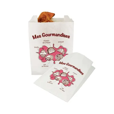 Sacs croissants "Mes gourmandises"