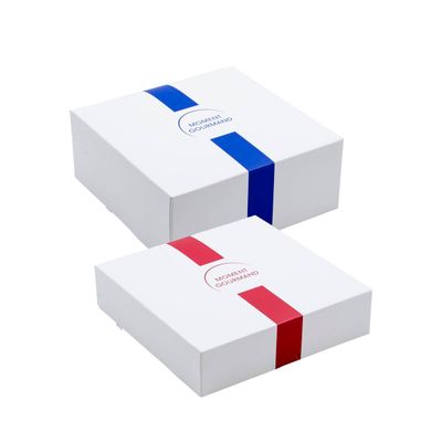 Boîtes pâtissières et traiteur décorées "Moment Gourmand"