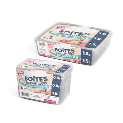 Boîtes avec couvercle