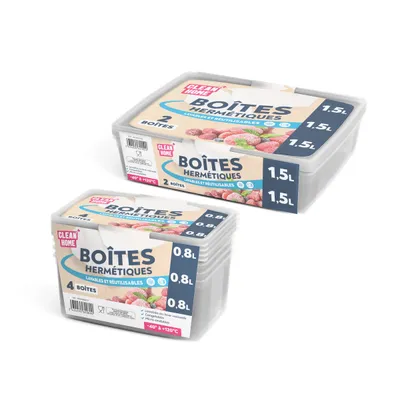 Boîtes avec couvercle