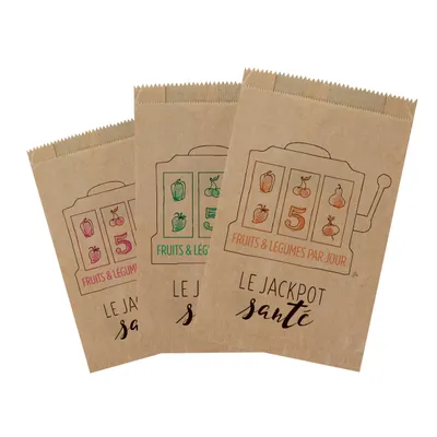 Sacs papier fruits et légumes "Jackpot Santé"