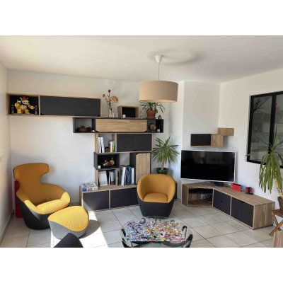 Bibliothèque et meuble TV