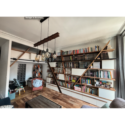 Bibliothèque en noyer