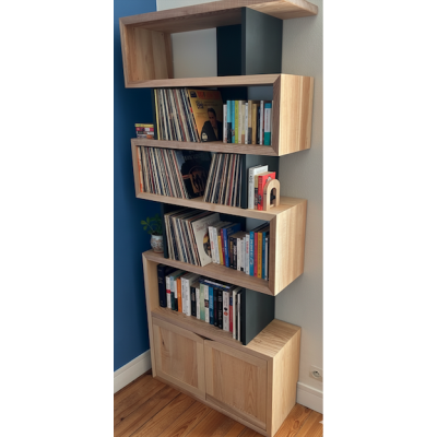 Bibliothèque en frêne