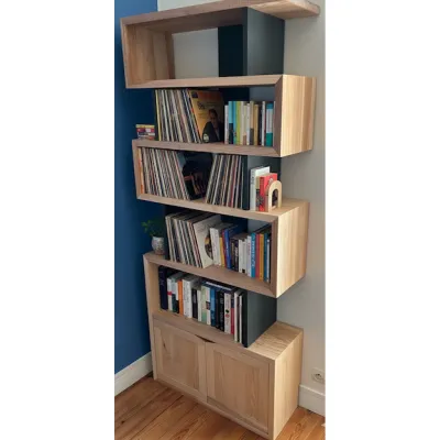 Bibliothèque en frêne