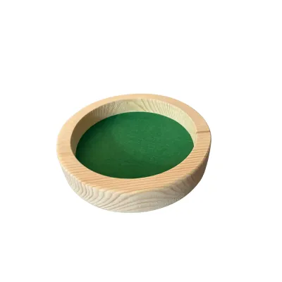 Piste de dés verte en sapin