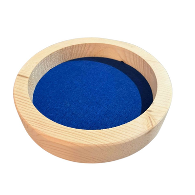 Piste de dés bleue en sapin