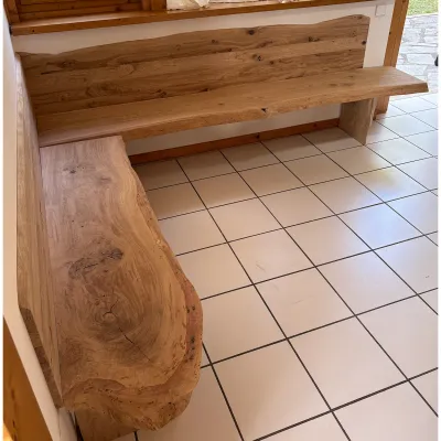 Bancs et dossiers en chêne Live Edge