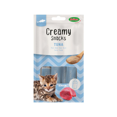 Creamy Snacks Chat x4, thon, chaton, 60g