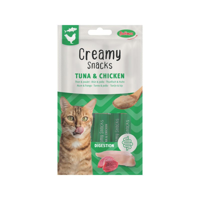 Creamy Snacks Chat x4, thon/poulet, 60g