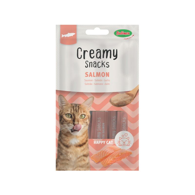 Creamy Snacks Chat x4, saumon, 60g