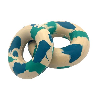Anneau Bagel, caoutchouc naturel, M, 9,5cm, bleu