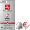 ILLY CLASSICO LUNGO 10pcs (COMPATIBLES MACHINES NESPRESSO)