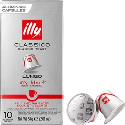 ILLY CLASSICO LUNGO 10pcs (COMPATIBLES MACHINES NESPRESSO)