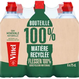 EAU VITTEL SPORT PET 6x75cl