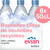 EAU EVIAN PET 6x50cl