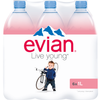 EAU EVIAN PET 6x1L